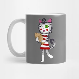 Chibi Cat w/ Taiyaki cake 1 Mug